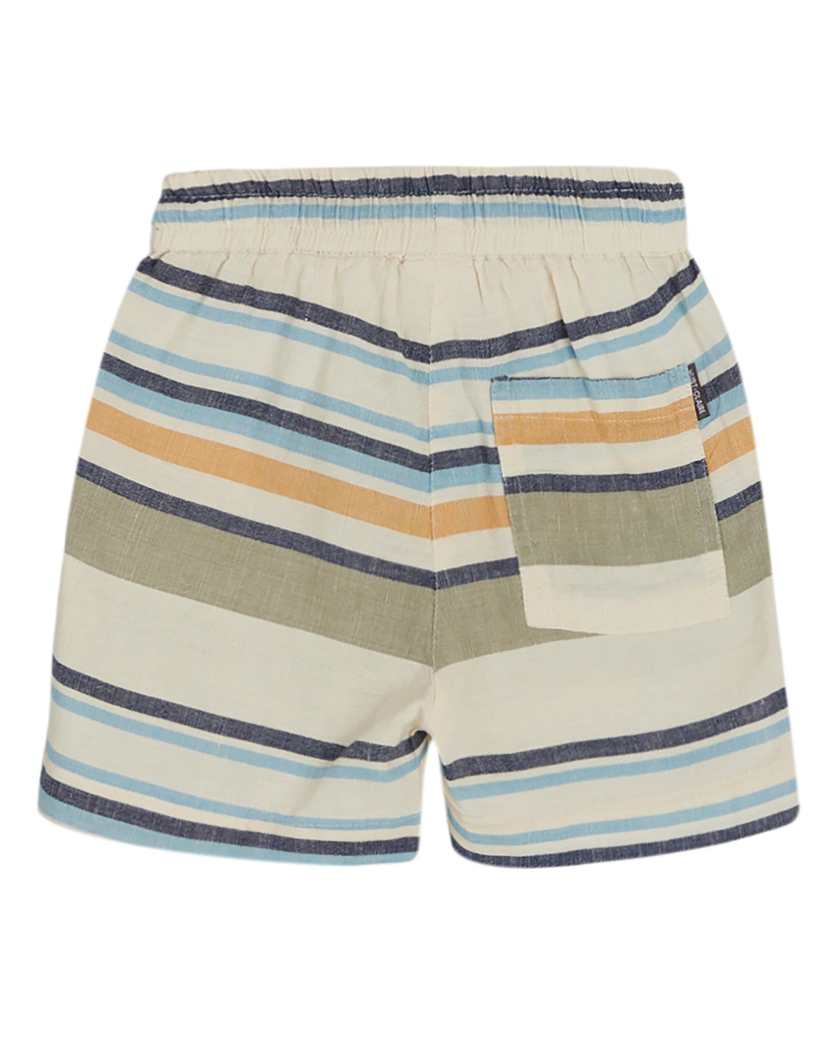 Shorts HARALD mit Leinen gestreift in seagrass