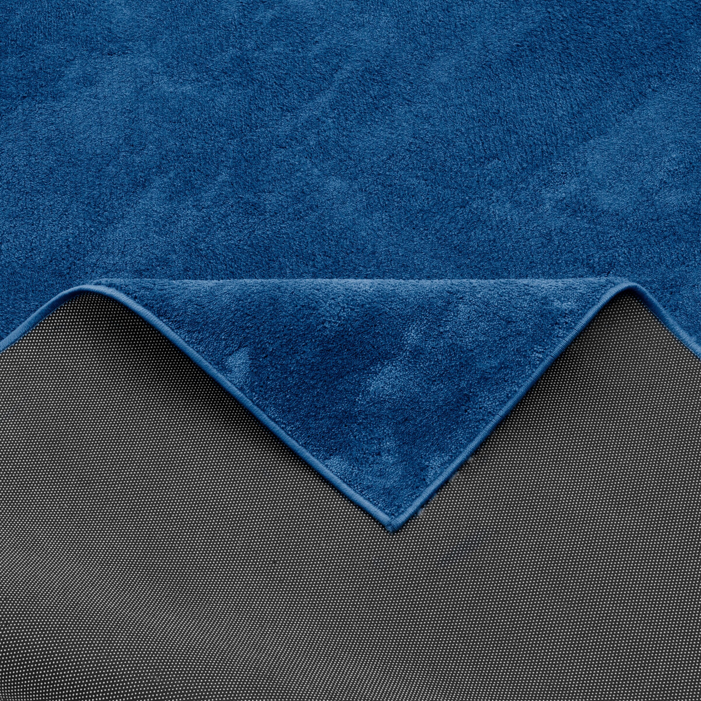 Pergamon Hochflor Langflor Teppich Super Soft Melia Kids Dunkelblau - 140x200 cm