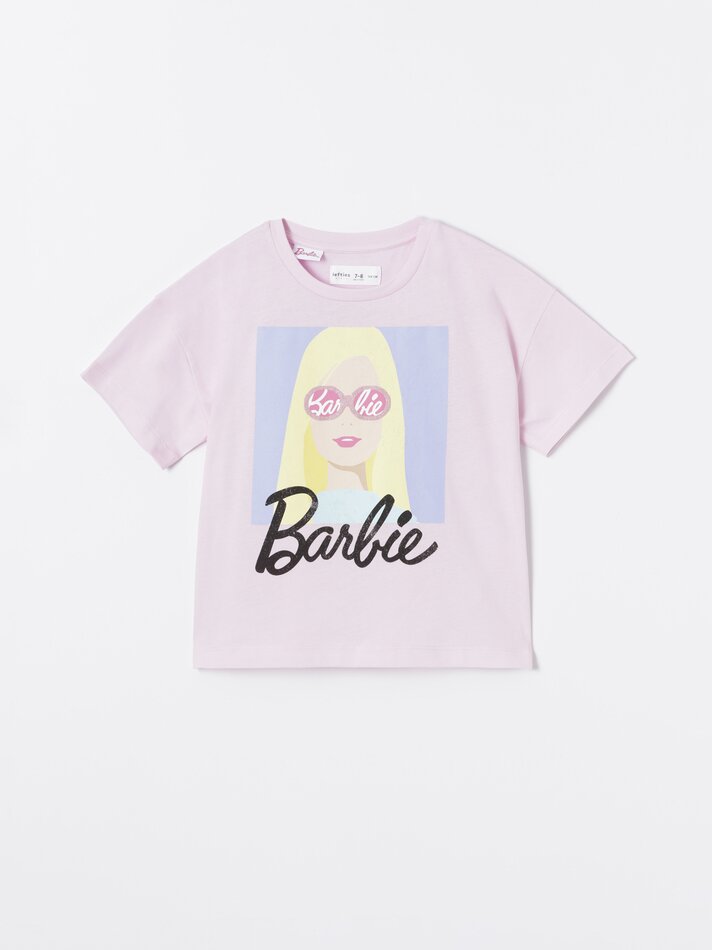 Camiseta com estampa da Barbie - Rosa