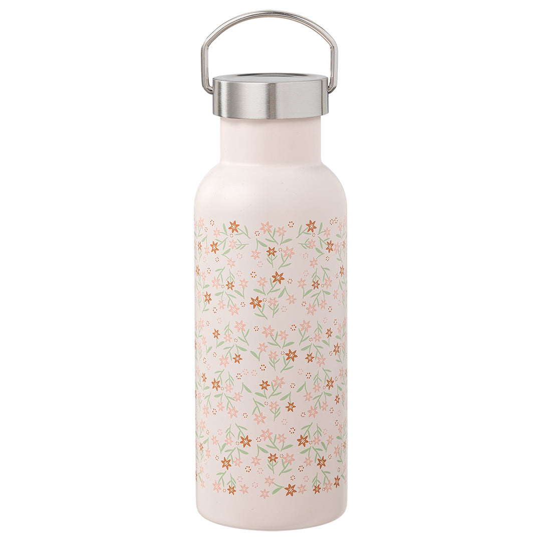 fresk rvs thermosfles met extra dop - garden flowers - 500 ml