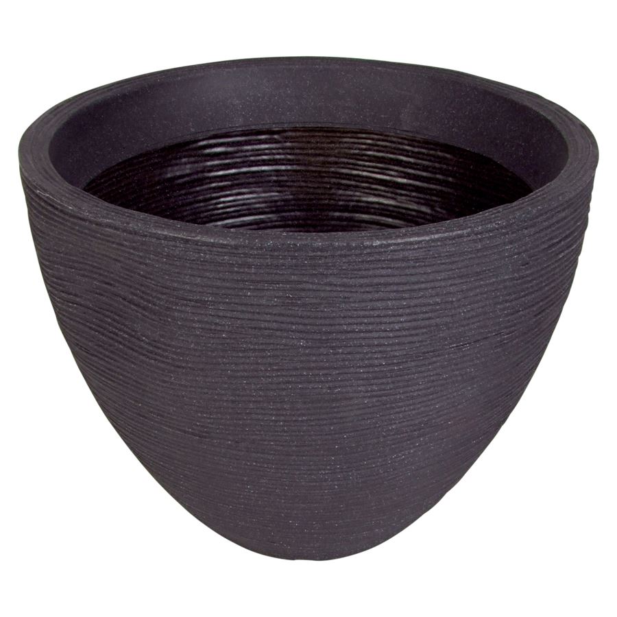 Rillentopf rund 31cm Anthrazit