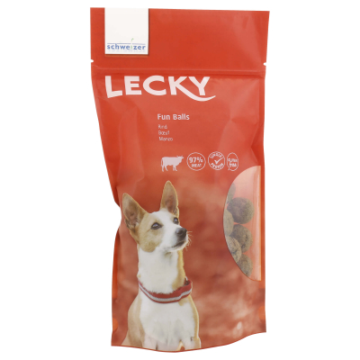 Lecky Hundesnack Fun Balls Rind 230g