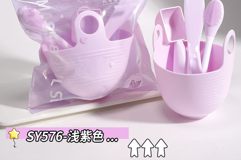 YOUSHA - Set van 3: Siliconen DIY gezichtsmasker mengset / Set van 4: Siliconen DIY gezichtsmasker mengset