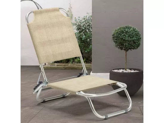 Chaise de plage pliante transat de piscine solide BAY