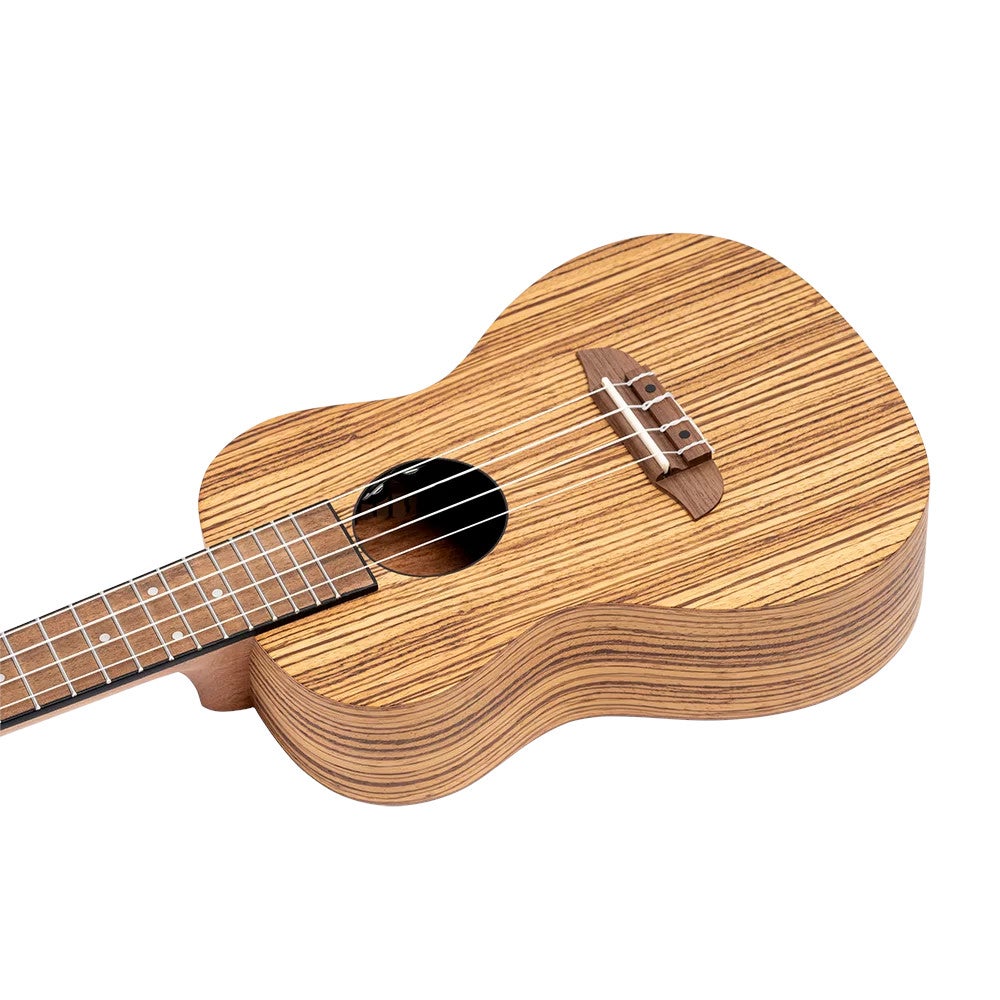 Ortega RFU11ZE-L Timber Series Natural linkshandige E/A concert ukelele met gigbag