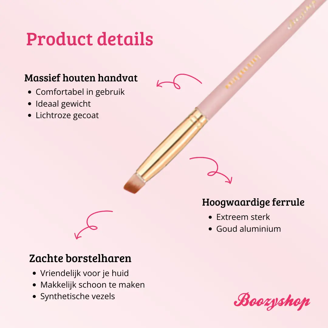 Soft Pink & Gold Lash and Brow Brush