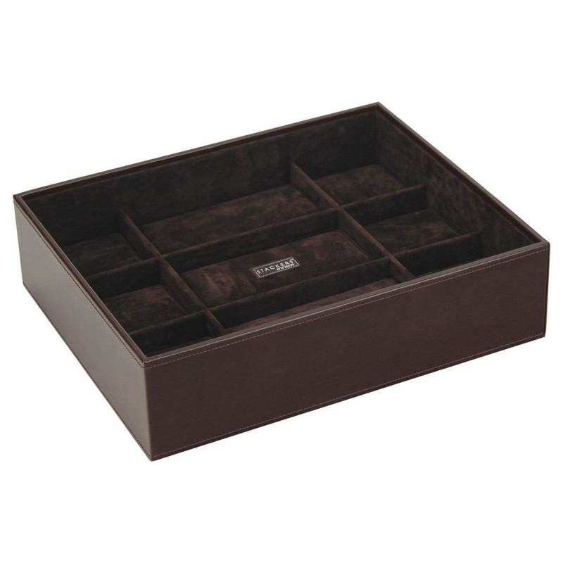 Boite 15 montres stackers empilable, Module2 marron exécutif