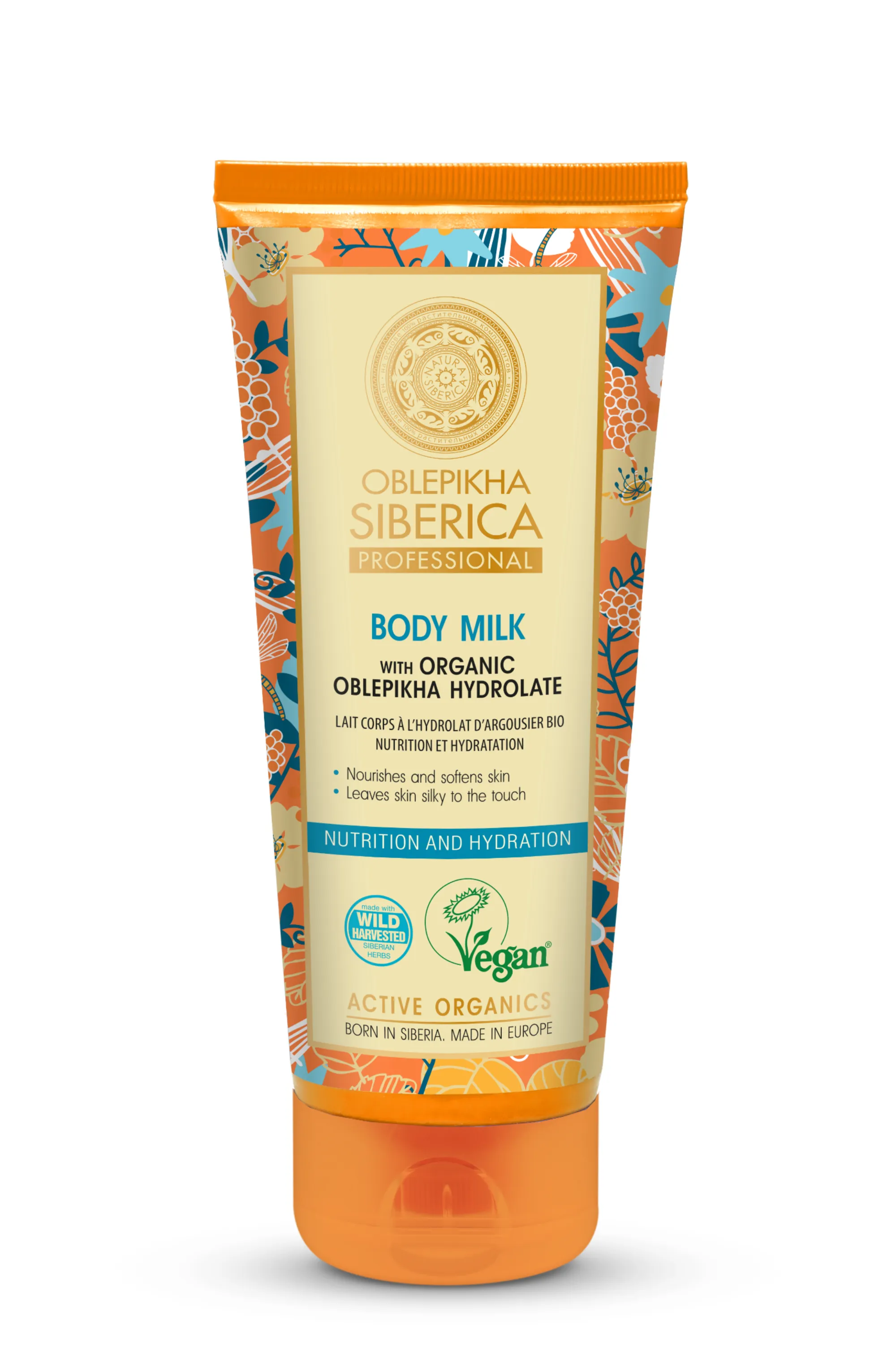 Natura Siberica Lait corps hydratant à l’argousier-200 ml