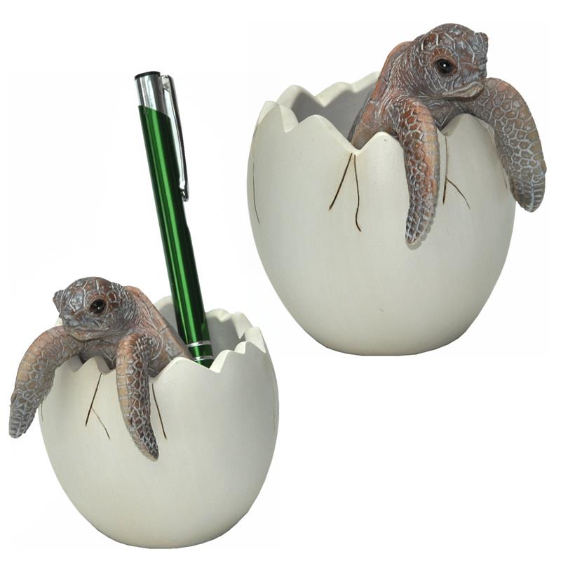 Dazikemo Stifthalter Kugelschreiberhalter Schildkröte - 8 x 8 x 9 cm