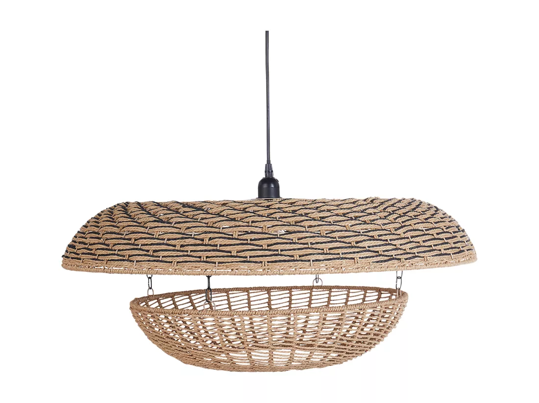 Lampe suspension KIDEPO Papier Marron