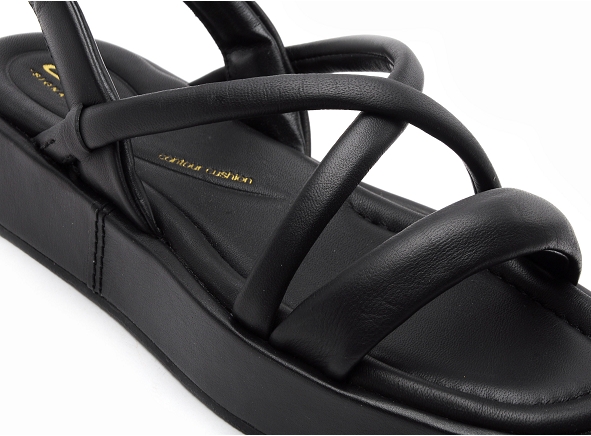 Clarks nu pieds plats femme alda cross noir