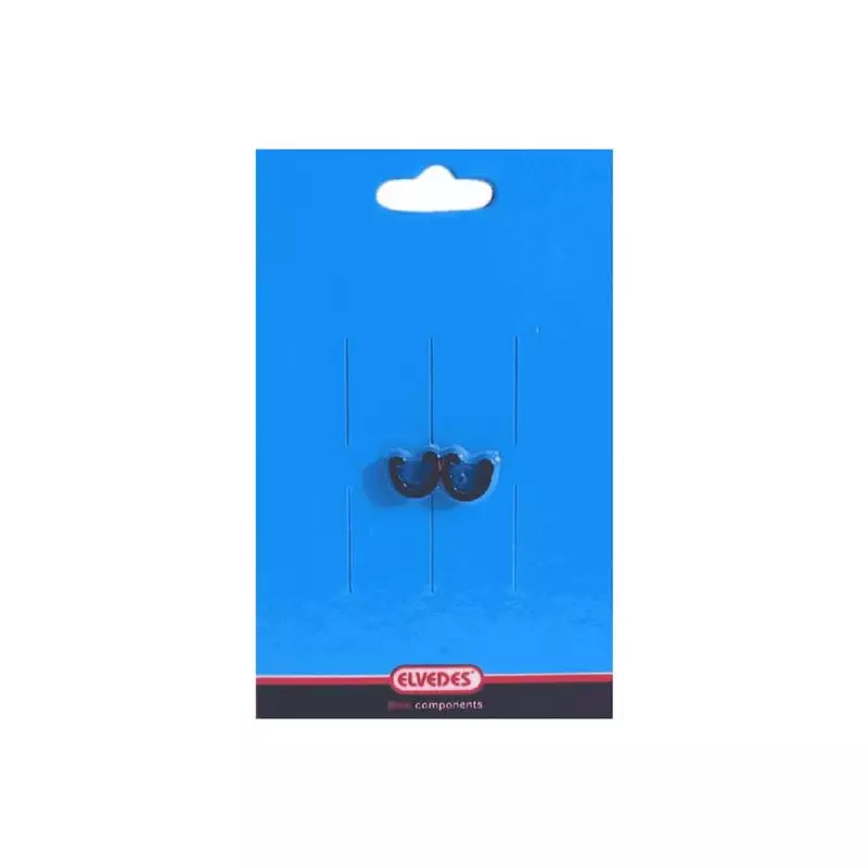 ELVEDES 2 Frame Clamps for Brake Hose Plastic