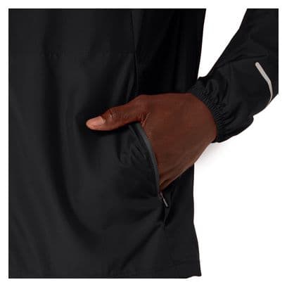 Veste coupe-vent Asics Icon Noir/Orange Homme