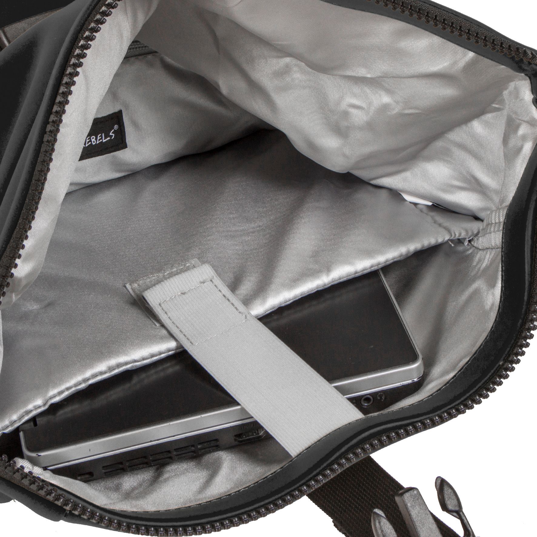 New Rebels Mart New York Rolltop Backpack Black