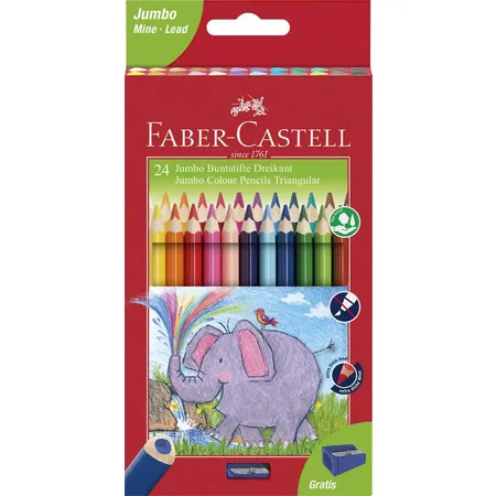 Faber-Castell Buntstift dreikant Jumbo 24er
