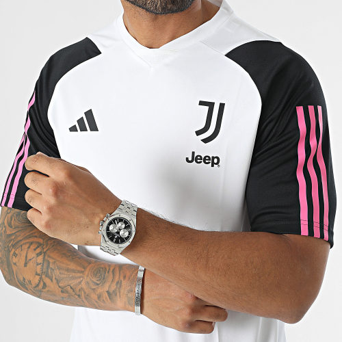Maillot De Foot Slim Juventus HZ5055 Blanc Noir