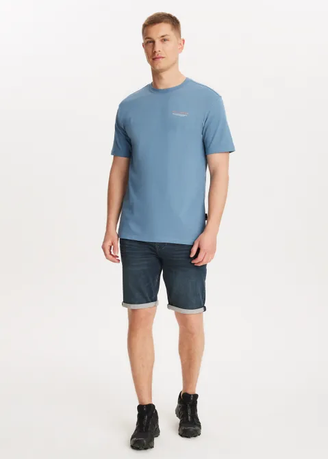 T-shirt met print grand tour blauw (BLW.M)