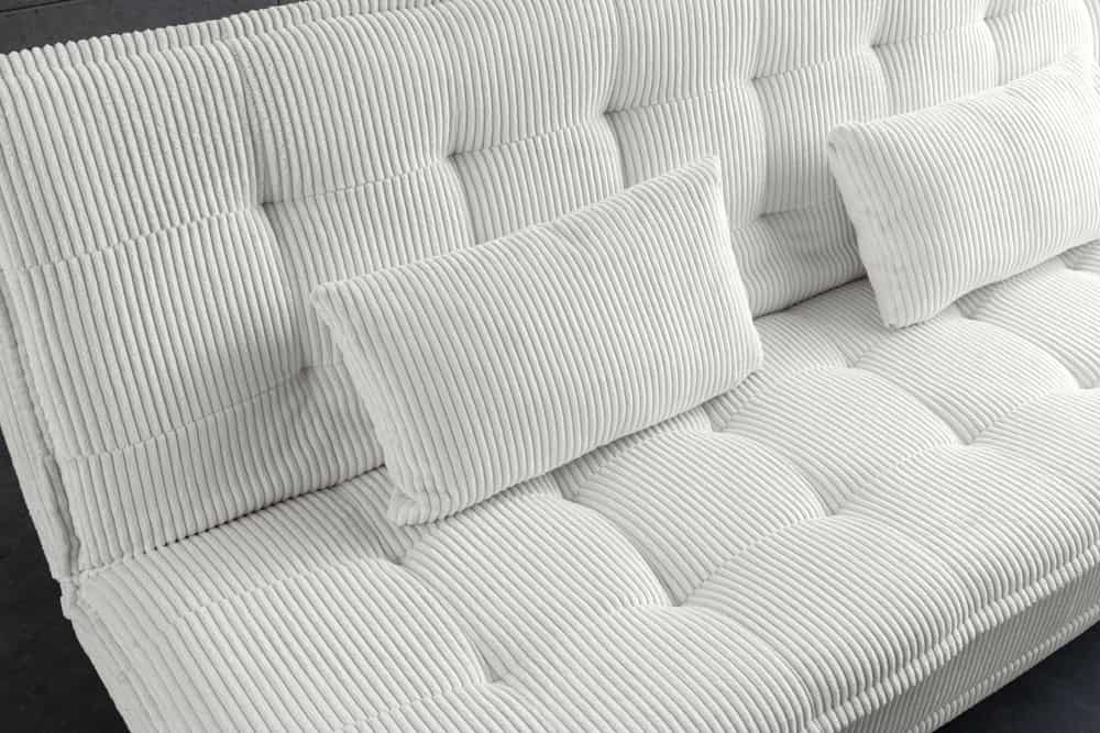 Modernes Schlafsofa JAZZ 190cm beige Cord 3-Sitzer Couch