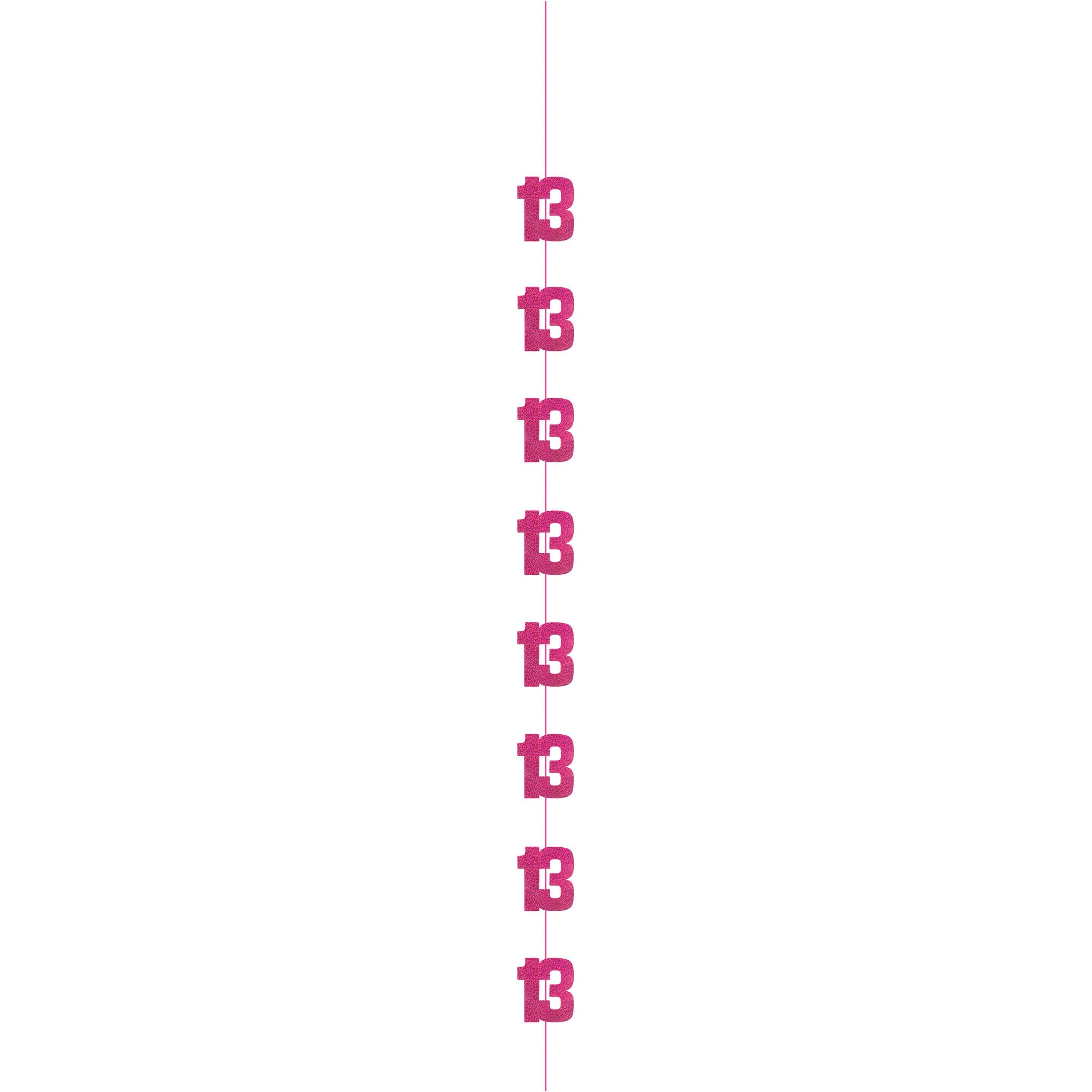 13 Jaar Hangdecoratie Roze 1,52m