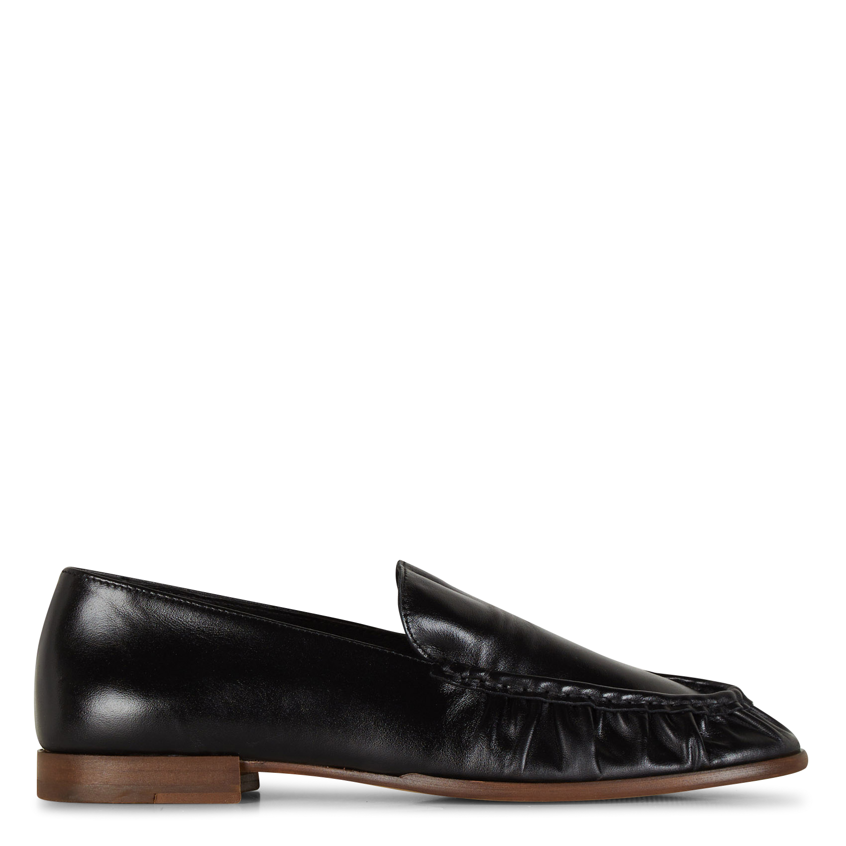 AYANO - Mocassins plats en cuir | Noir