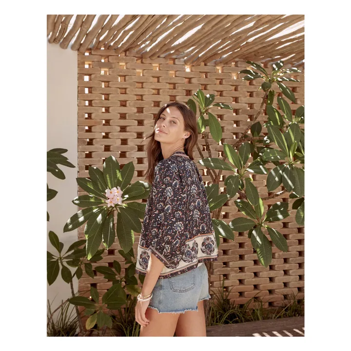 M.A.B.E. Veste Imprimée Seren | Bleu foncé