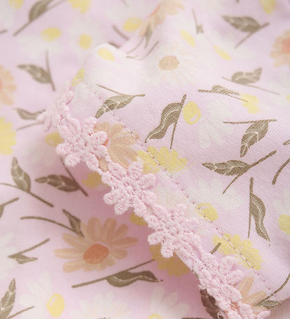 Minymo Body k/æ - Pink Tulle m. Blumen