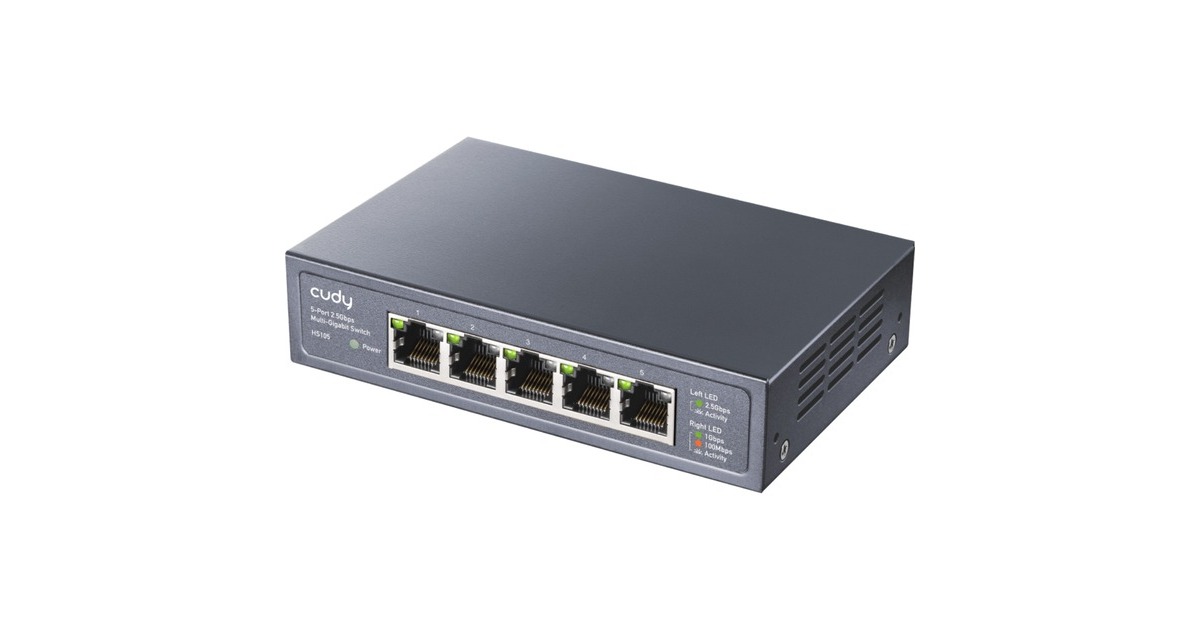 Cudy5-Port 2.5G Unmanaged Switch  (Zwart)