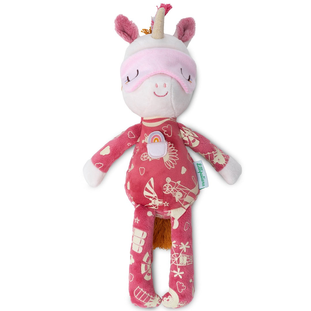 Lilliputiens knuffel slaapvriendje glow in the dark - lena - 32 cm