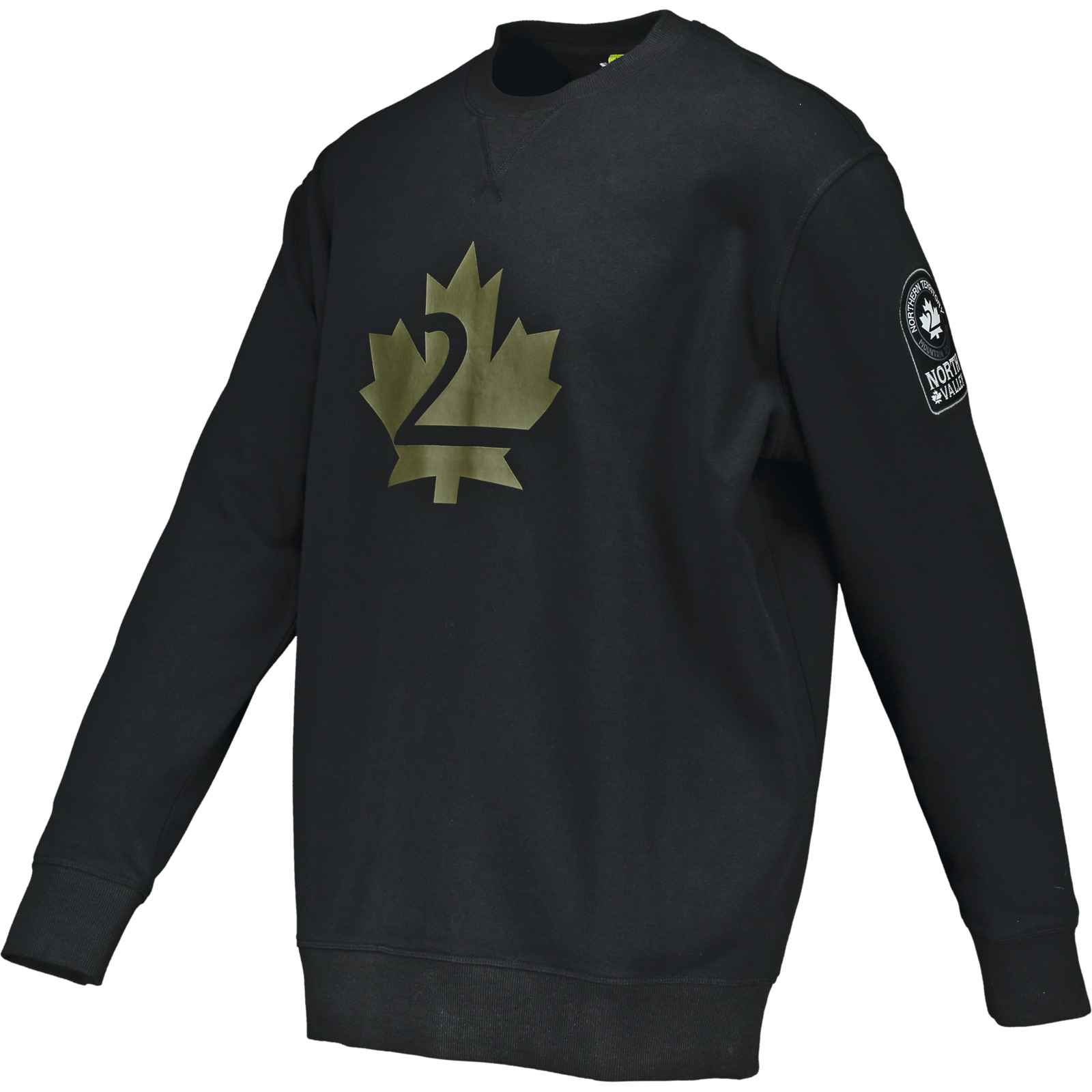 NV Embossed Sweat Hr., olive, L