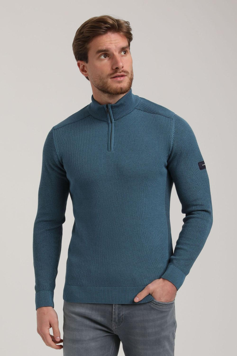 Gabbiano blauwe heren trui