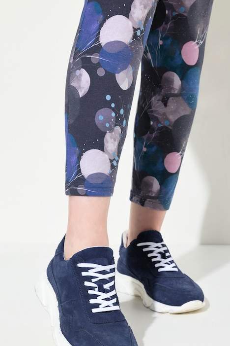 Leggings, grafischer Druck, Elastikbund, Biobaumwolle
