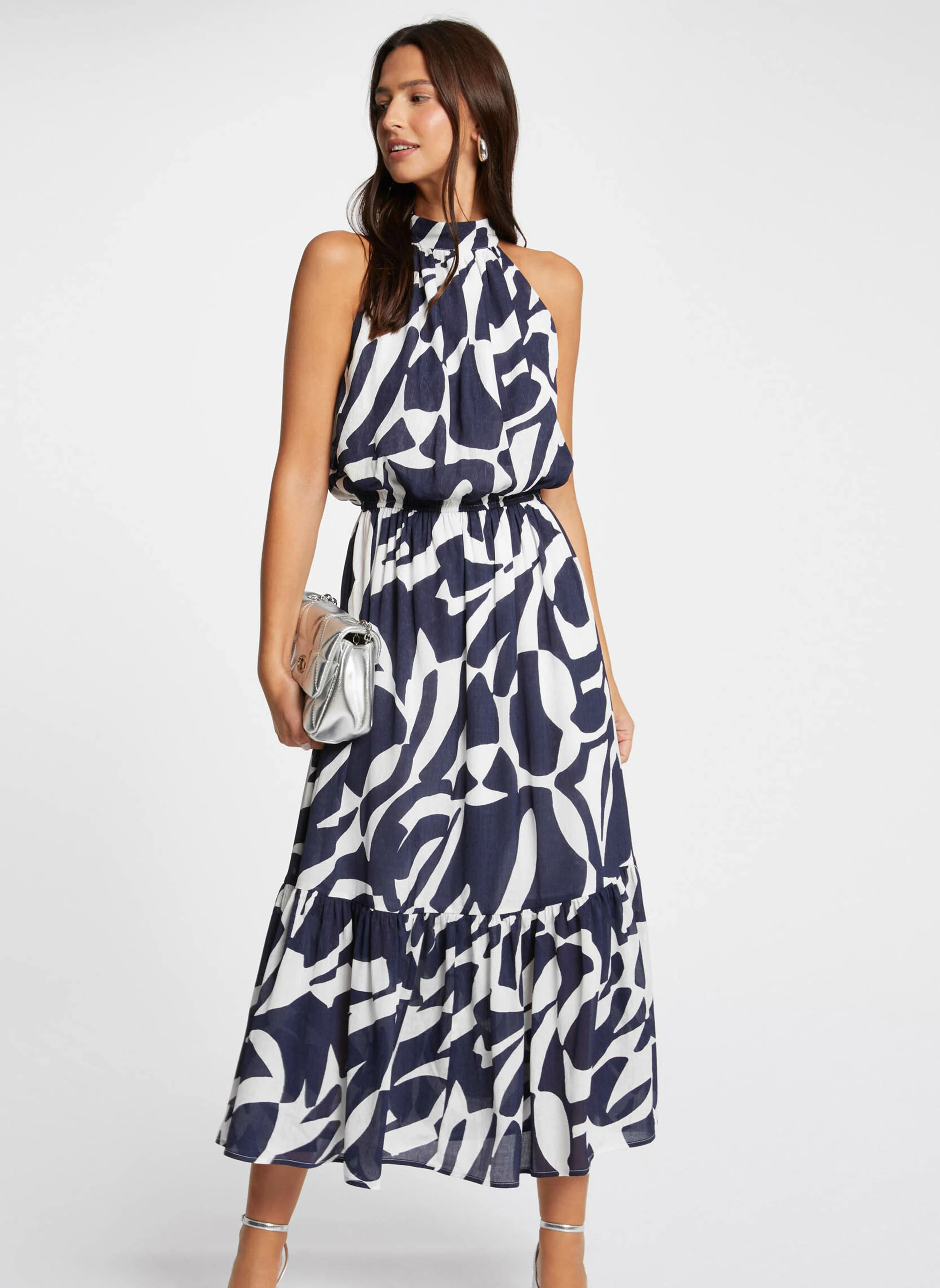 RPLUM.F - Robe longue évasée | Multicolore