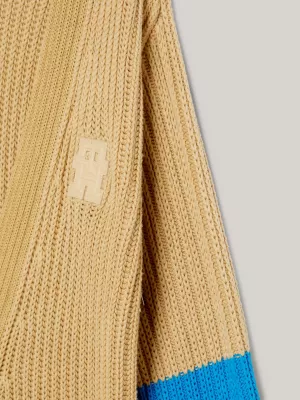 Cardigã Crest Stripe Relaxed Button