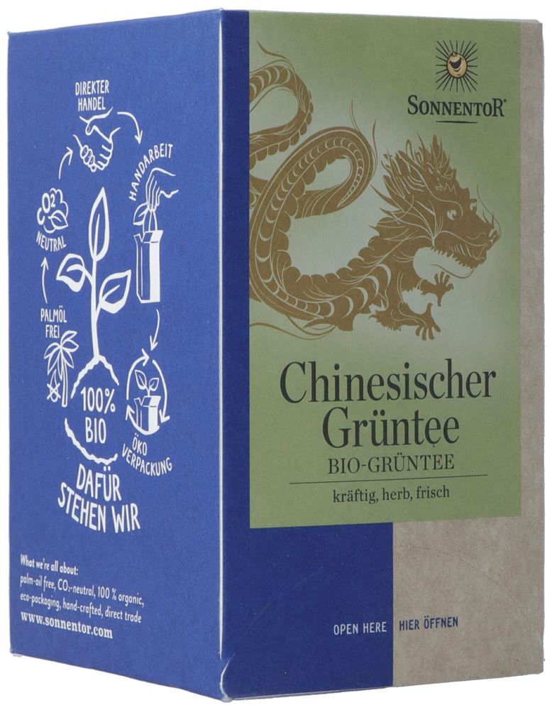 SONNENTOR Chinesischer Grüntee BIO Btl 18 Stk