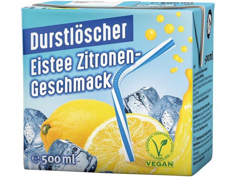 Durstlöscher Eistee Zitrone 0.5 l Eistee mit ausgewogener Zitronennote