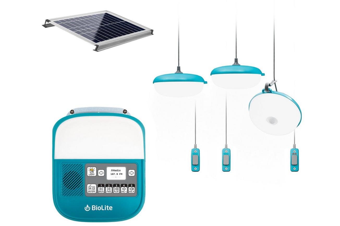 BioLite SolarHome 625 Off Grid, lichtsysteem, blauw