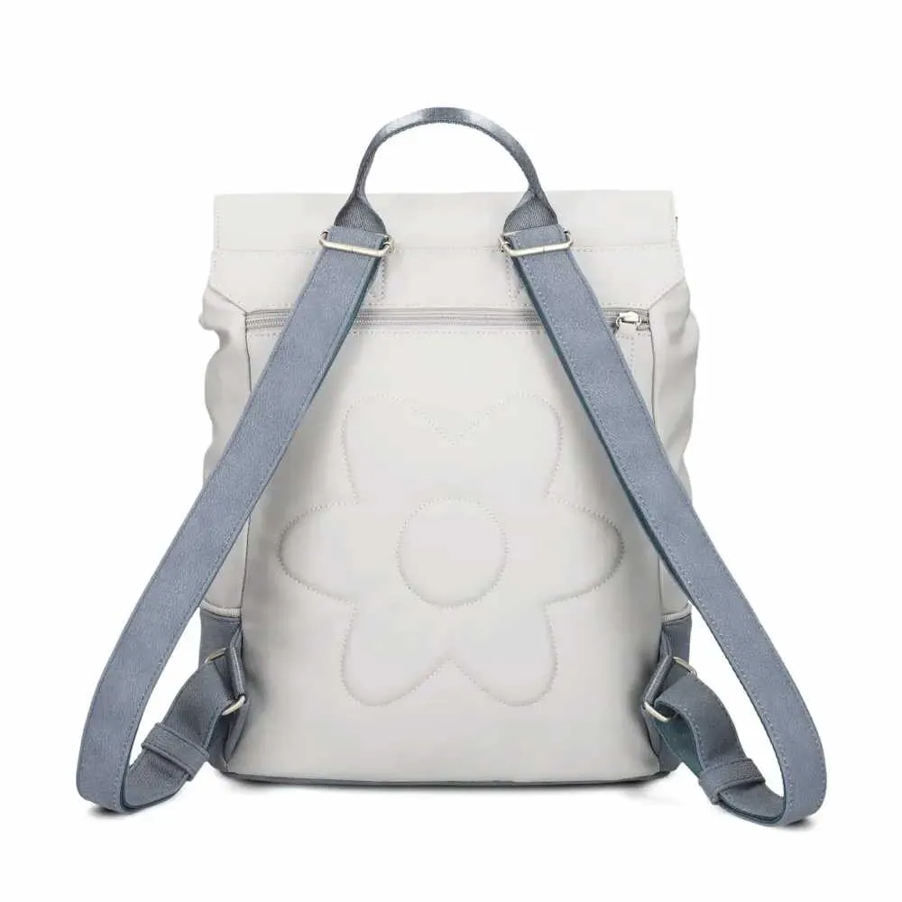 ZWEI Rucksack Hellblau Lederimitat