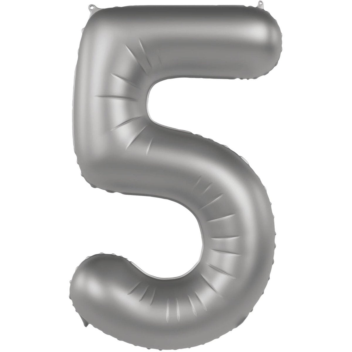 5 Jaar Cijfer Ballon Zilver 86cm