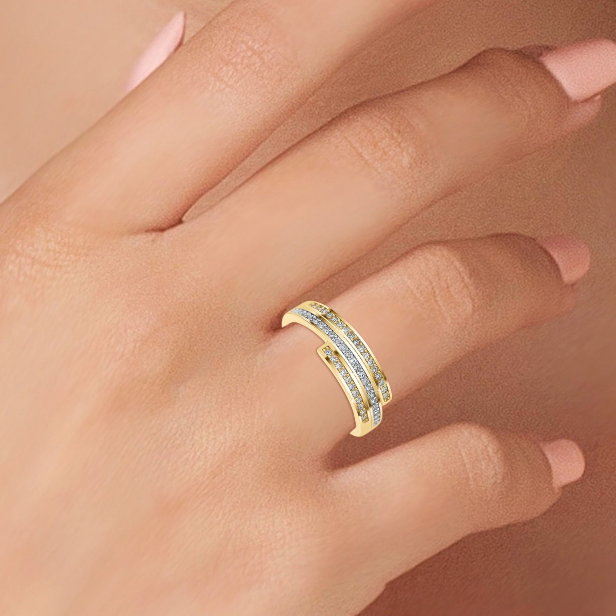 Bague SC Crystal ornée de Zirconium