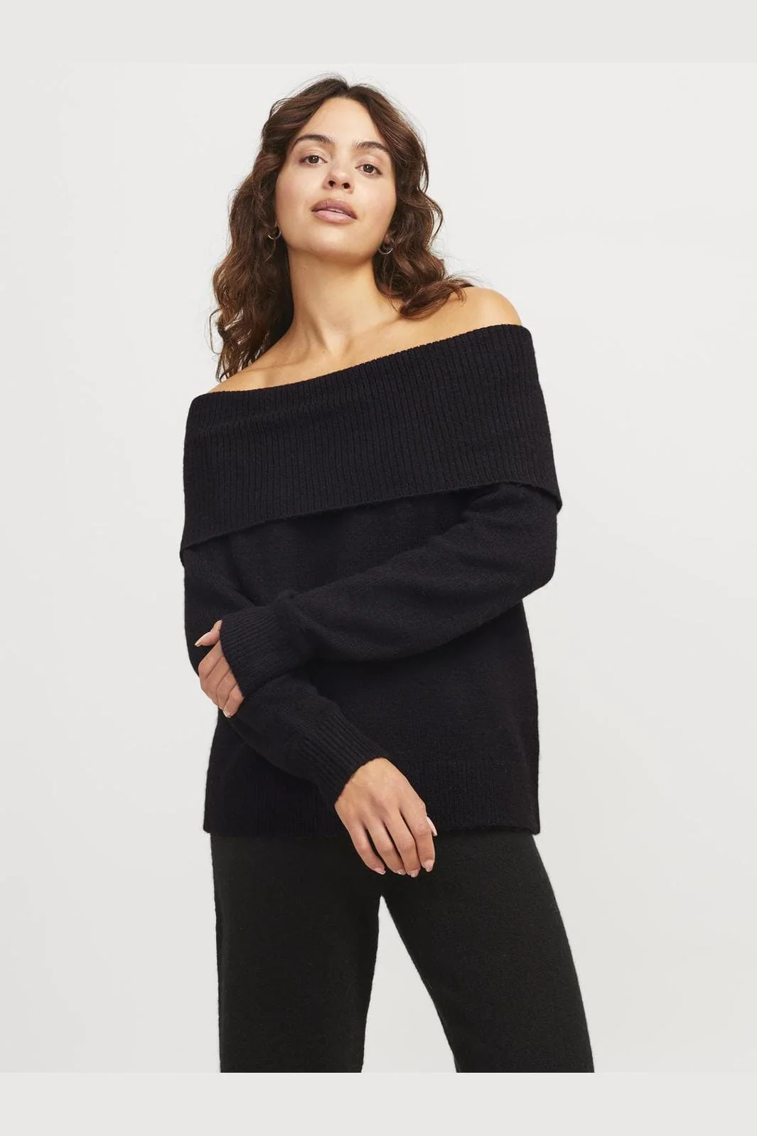 Jjxx Jxminka Off Shoulder Knit 12264129 4635625 black