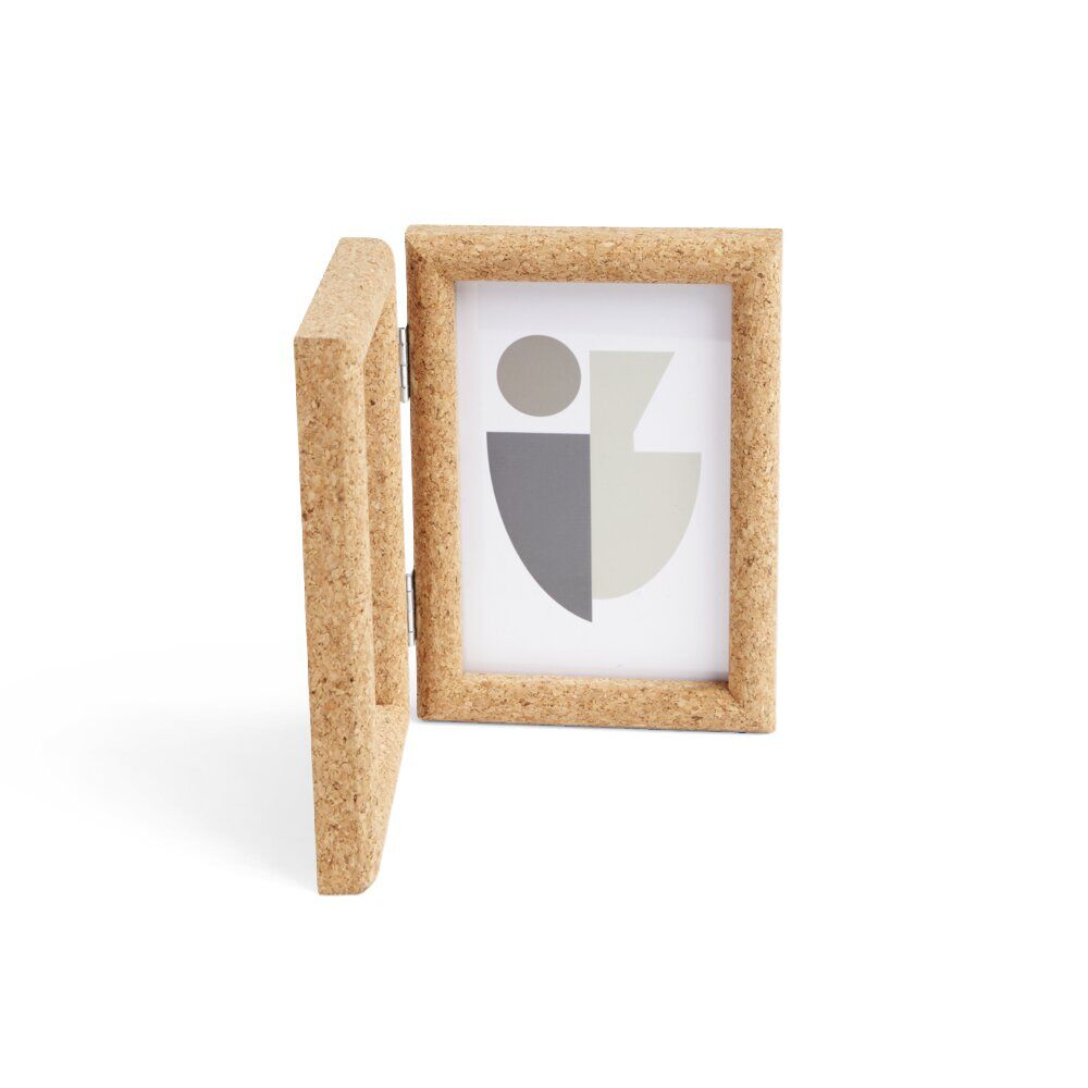 Cadre photo double en bois 25x17cm