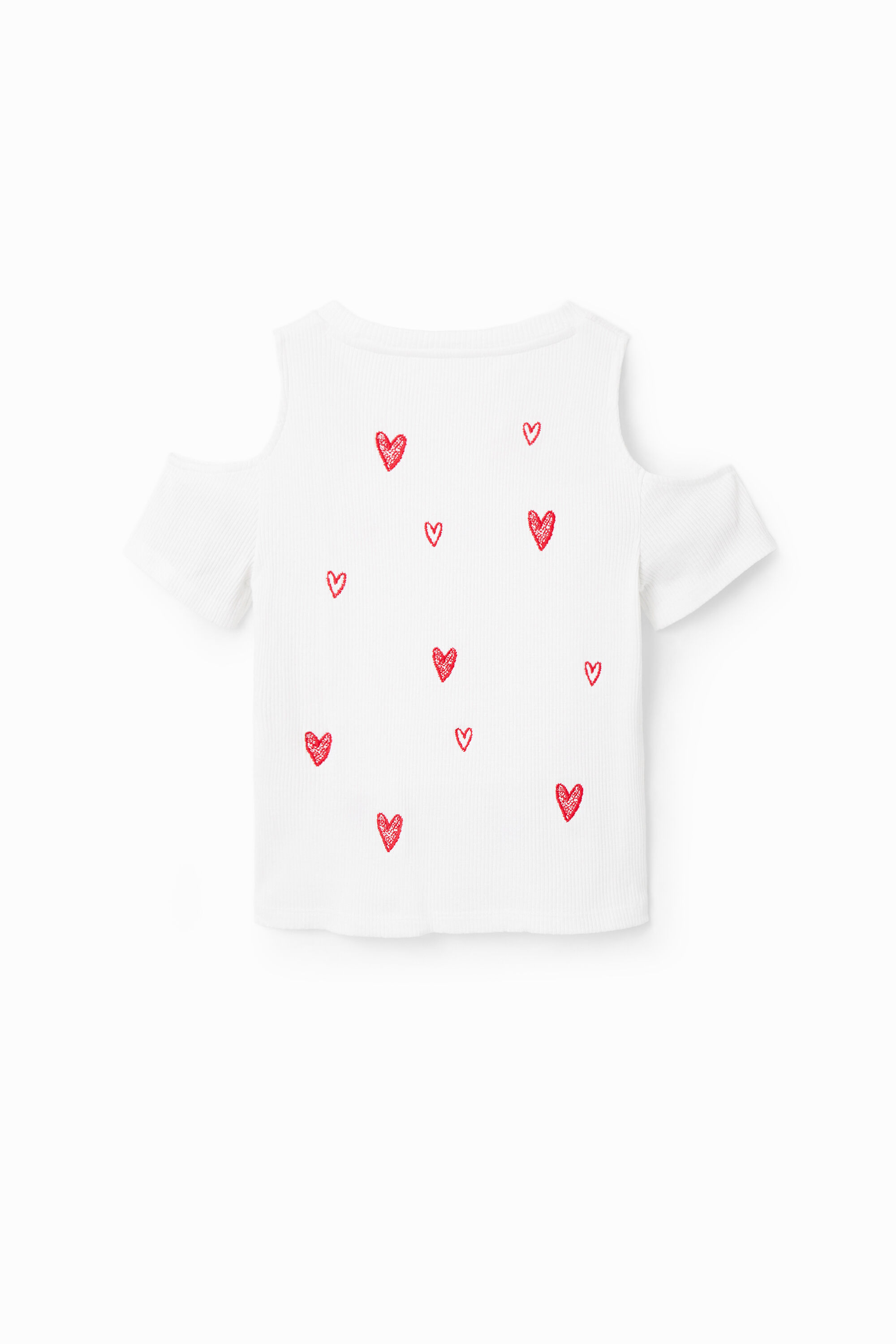 T-shirt découpe cœurs