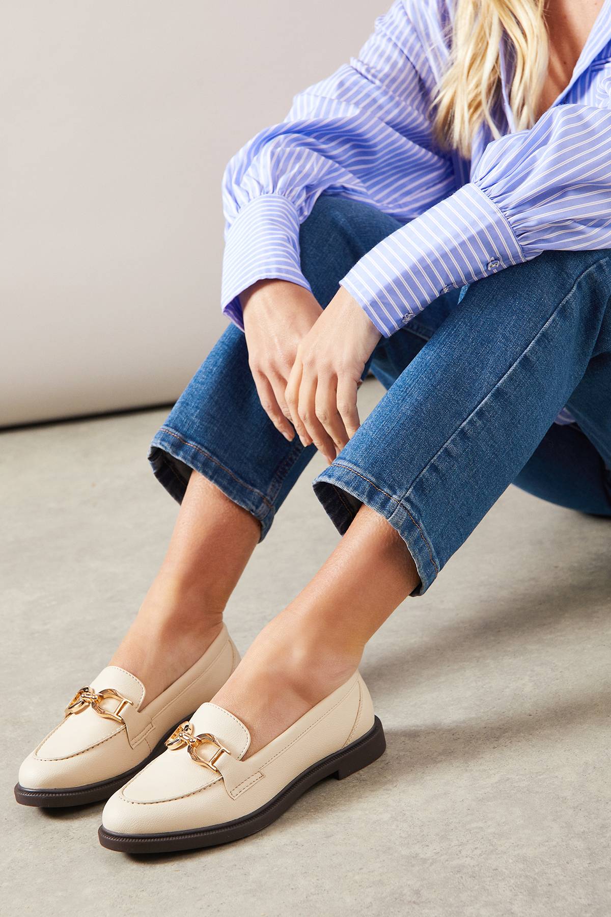 Wallis Mocassins Élégants Lineka en synthétique avec Mors Métallique