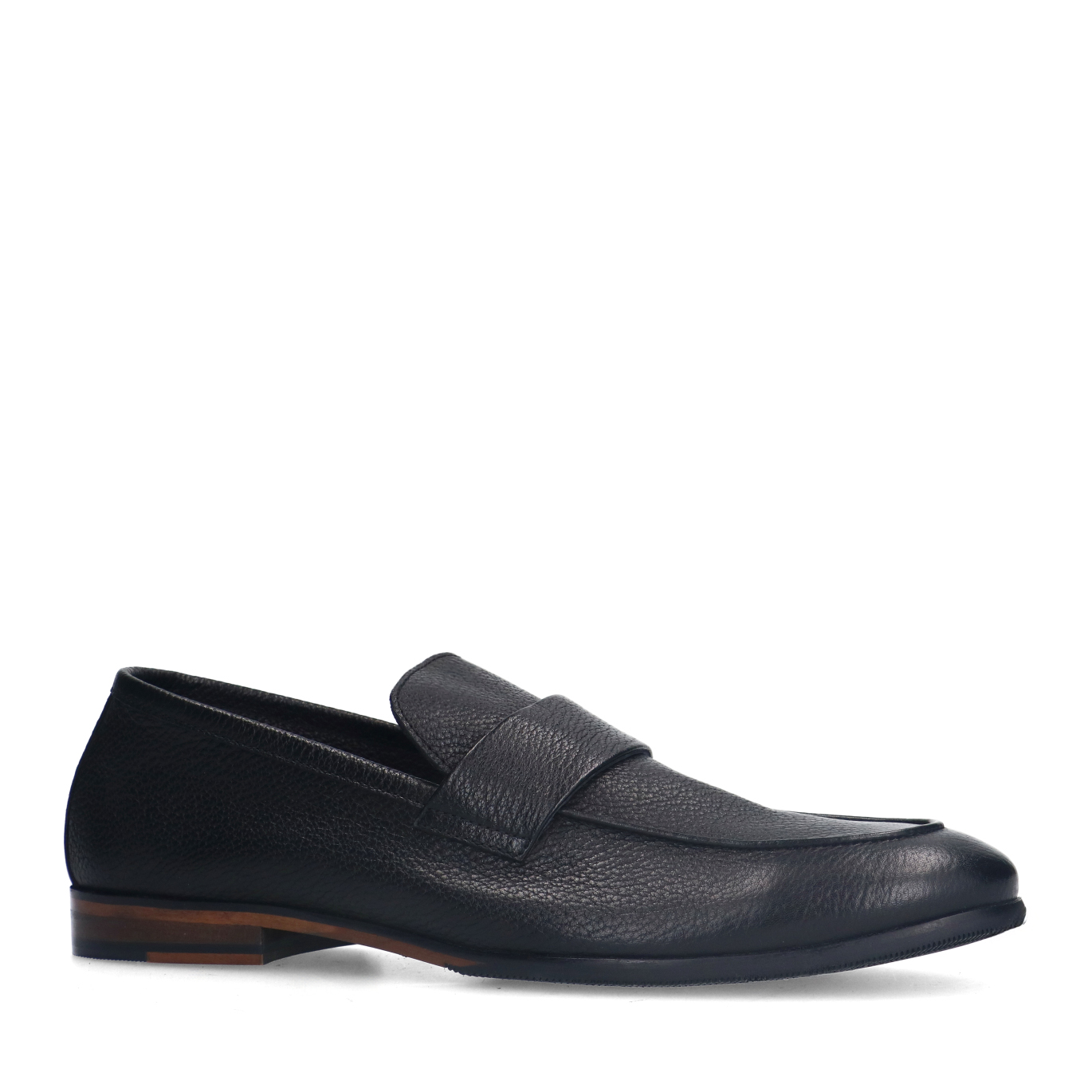 Zwarte leren loafers
