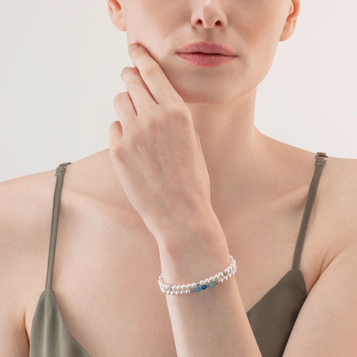 Bracelet Coeur de Lion Princess Pearls Wrap Around