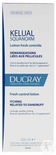 Ducray Kelual Squanorm Lotion Fresh Contrôle  Pellicules & Démangeaisons  200ml