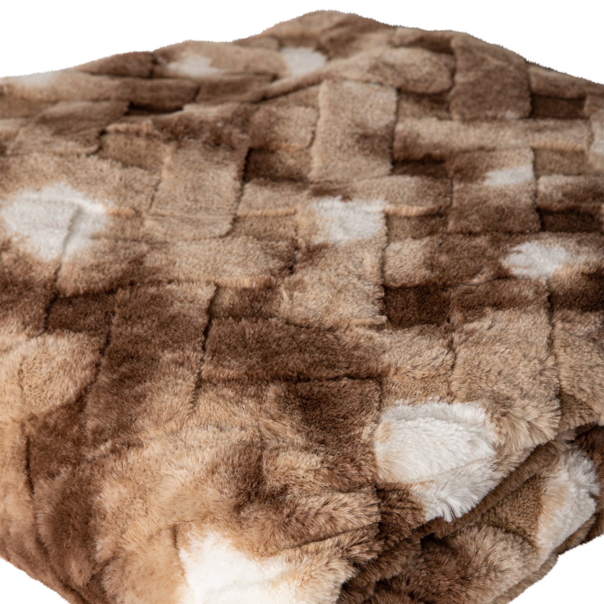 PTMD - Plaid Geraldine - Bruin - 220x240x2cm