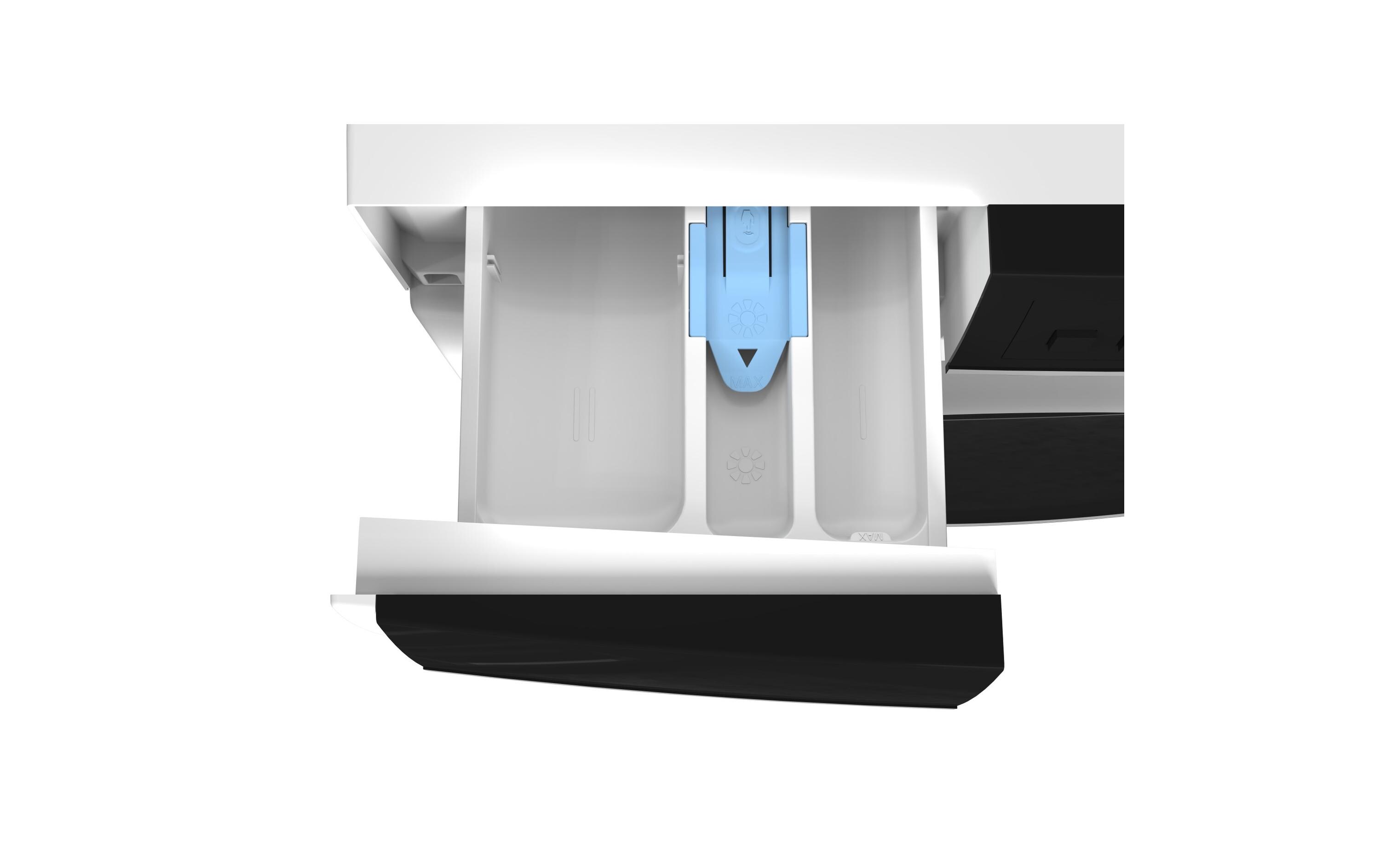 Waschmaschine ES-NFA814BW1NA-CH Links<br>Frontloader mit 8 kg Ladekapazität