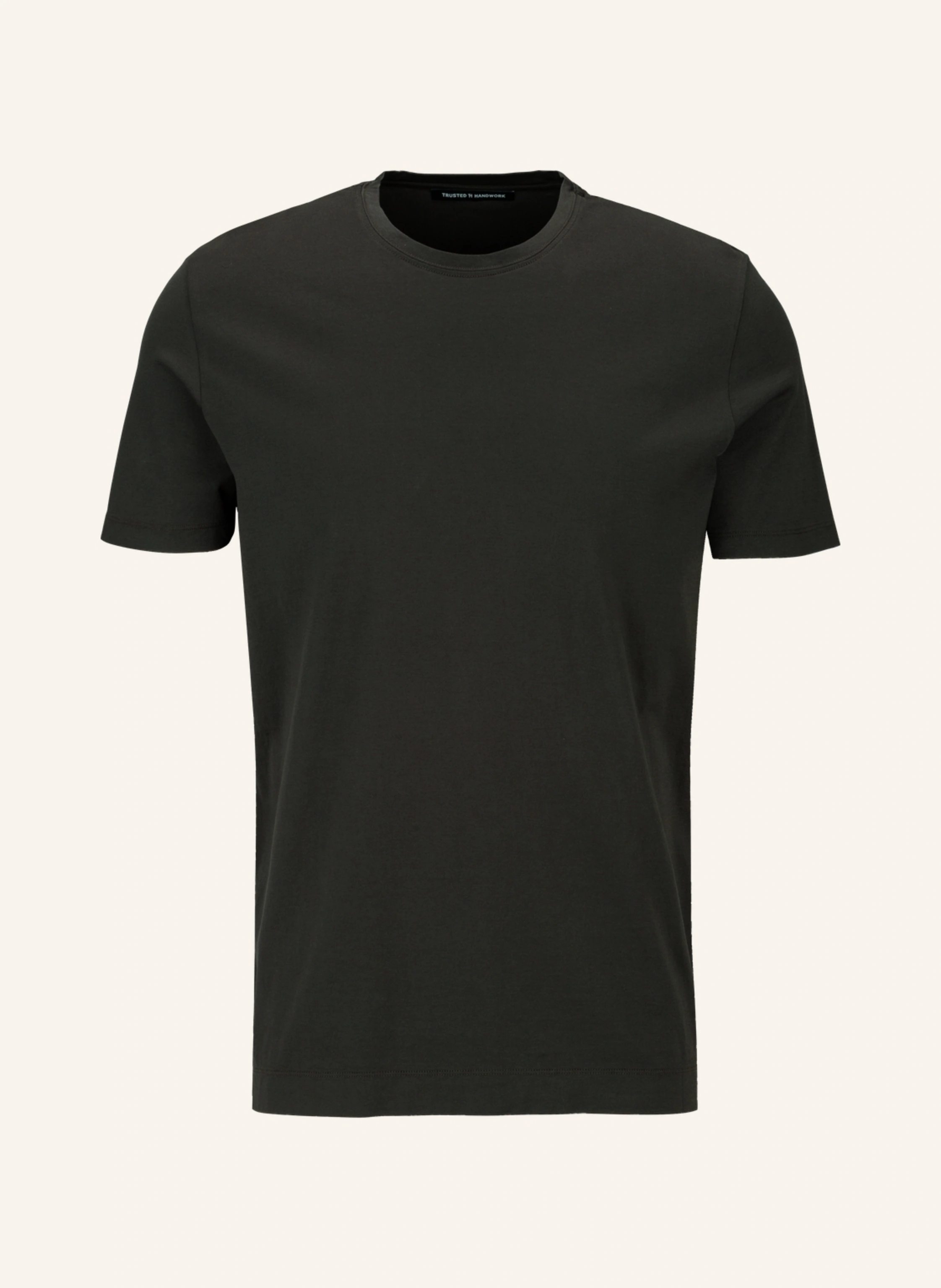 TRUSTED HANDWORK Round Neck 1/2-Sleeve T-Shirt