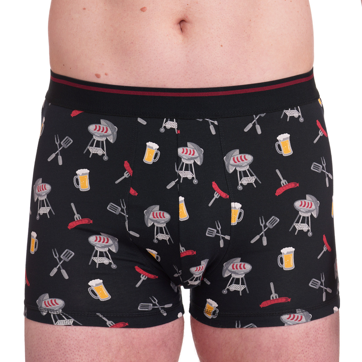 VanVaan Herren Retroshorts mit Grill-Motiven dunkelblau